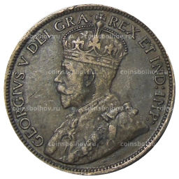 Монета 1 цент 1918 года Канада
