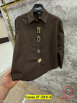 Рубашка женская на пуговицах