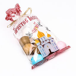 Цена за 50 шт. Пакет подарочный «Церковь с голубями», 20×35 см, 25 мкм