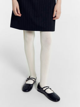 Цена за 3 пары! Колготки детские молочно-бежевые с рисунком в виде лампаса - Mark formelle фото 6