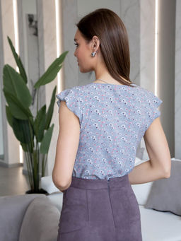 02-1188 Блуза - Вишня фото 5