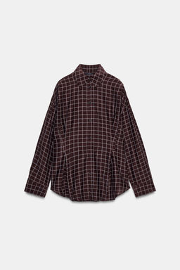 OVERSIZE CHECK SHIRT - Zara фото 11