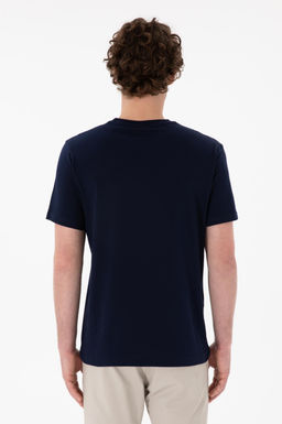 Erkek Regular Fit Bisiklet Yaka Lacivert Basic Ti__rt Sepette S_rpriz _ndirim - U.s. polo assn фото 6