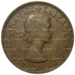 Монета 1 пенни 1957 года Австралия