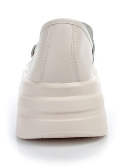 03-PDE31-1 BEIGE Лоферы женские (натуральная кожа)