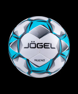 Мяч футбольный JOGEL Nueno №4, белый/голубой/черный
