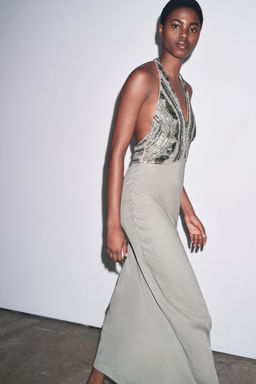 LONG EMBROIDERED DRESS - Zara фото 2