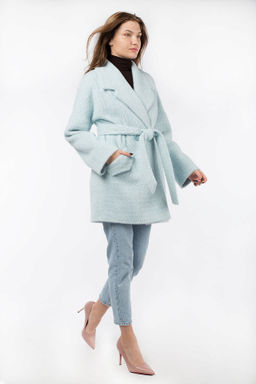 Пальто женское демисезонное (пояс) - El podio фото 4