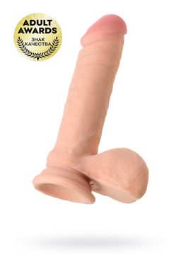 Реалистичный фаллоимитатор TOYFA RealStick Elite Leo, TPR, телесный, 20 см