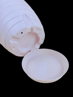 Цена за 2 шт. Горшок для цветов 3,7л Бриз пудровый