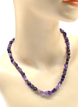 Бусы из аметиста галтовка, 47см