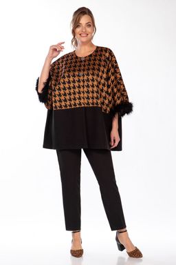 Жакет Belinga 5147 черный+рыжий фото 3