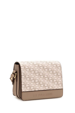 U. S. Polo Assn / Женская бежевая сумка через плечо - U.s. polo assn фото 2