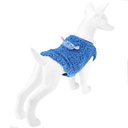 Пэт тойс (Pet toys) Одежда для собаки Жилетка с декором - коала, р-р S, длина спинки 22см/обхват груди 30см/обхват шеи 14см, цвет-синий, искусственный мех (100% полиэстер) (Китай) - Домашняя мода фото 3