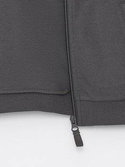 Bisiklet Yaka Basic Erkek ?ocuk Fermuarl? H?rka