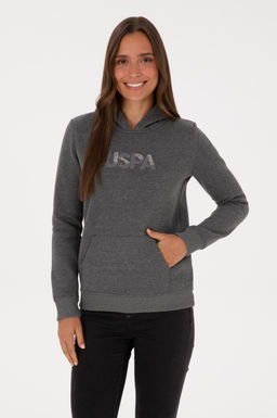 Kad_n Antrasit Melanj Basic Sweatshirt Sepette S_rpriz _ndirim