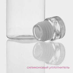 Бутылка для воды Доляна, 500 мл, 6?6?22.5 см, полистирол, цвет прозрачный  фото 4