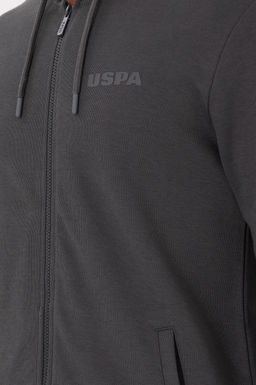 Мужской вязаный кардиган антрацитового цвета Неожиданная скидка в корзине - U.s. polo assn фото 7