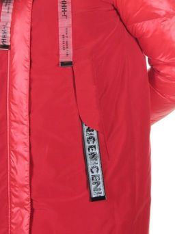 8179 RED Пальто женское с натуральным мехом Jarius - Fashion фото 6
