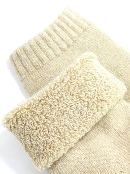 Носки р.35-40 Шерстяные Бежевые - Krumpy фото 3