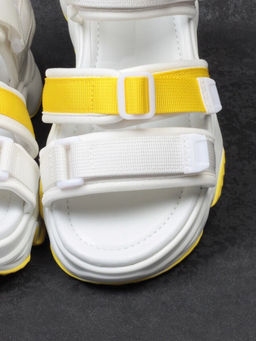 08-PED76-4 WHITE Босоножки (текстиль, стелька натуральная кожа)