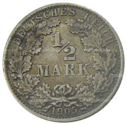 1/2 марки 1905 года G Германия