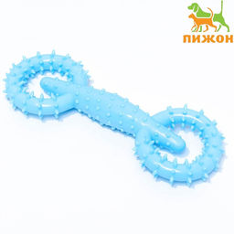 Игрушка для собак Мотор, TPR, массажная, 16 х 5,8 см, голубая