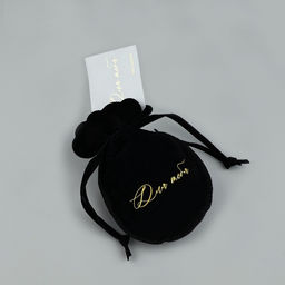 Цена за 5 шт. Мешочек подарочный замшевый Для тебя, черный, тиснение, 9?12 см  1.5 см