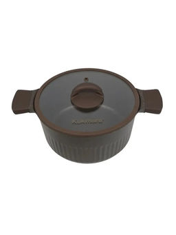 Кастрюля 4,2л со стеклянной крышкой, АП линия "Stella" (mokko) ксм42а