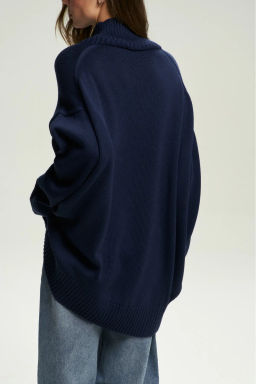 Свитер Oversized Dark Blue - Erist store фото 6
