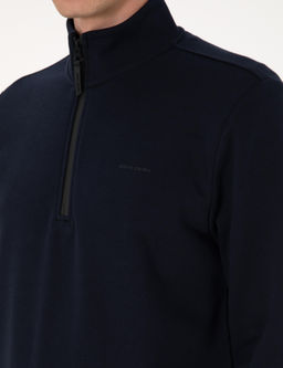 Lacivert 3 _plik Regular Fit Fermuarl_ Dik Yaka Basic Sweatshirt - Pierre cardin фото 7