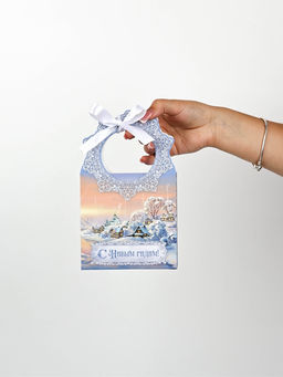 Набор подарочных коробок , 3 шт , Деревушка