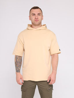 Футболка oversize c капюшоном Caribou Ф2 NeP (песок)