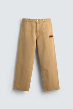 BAGGY FIT NFL WASHINGTON COMMANDERS EMBROIDERED PATCH TROUSERS - Zara фото 9