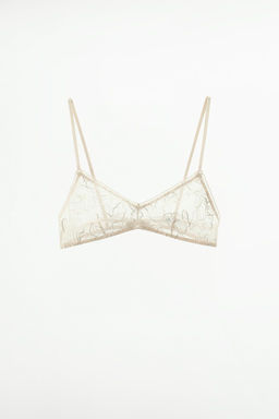 EMBROIDERED TULLE BRA - Zara фото 4