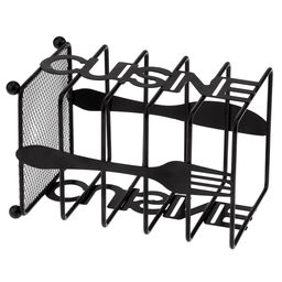 Кухня Подставка металлическая, окрашенная для столовых приборов 10х10см h16,5см, цвет - черный матовый (Китай) - Домашняя мода фото 6