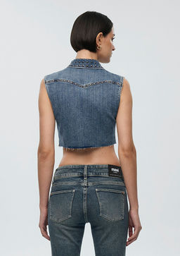 Tibby Iconic Z?mbal? Z?mparal? Indigo Mavisi Jean Yelek фото 4