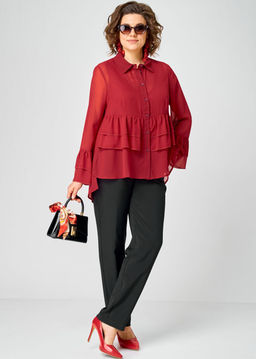 Блуза EVA GRANT 7221 красный
