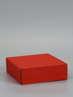Цена за 2 шт. Коробка самосборная, красная, для подарков, хранения и отправки посылок, 21×21×7 см 6914772