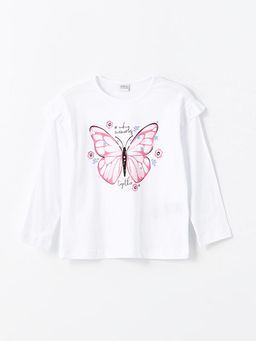 Bisiklet Yaka K?z ?ocuk Ti??rt