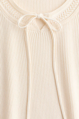 Frill-trimmed rib-knit top - H&m фото 7