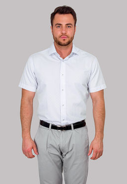 Сорочка мужская короткий рукав GREG 121/109/1256/Z/1  фото 7
