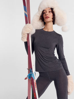 Термокомплект женский серый (джемпер, леггинсы) меланж темно-серый 4348-F 692432 - Mark formelle фото 2