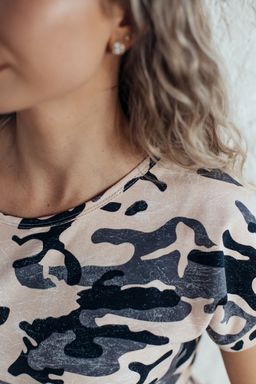 Платье Милитари персик (М-738) - Лиза фото 4