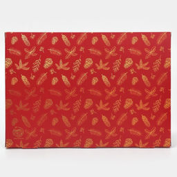 Цена за 5 шт. Коробка для капкейка «Новый год: Золото», 23×16×11.5 см