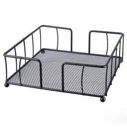 51774 GIPFEL Подставка для салфеток MORAN 19х19х6,5 см. Материал: углеродистая сталь. Цвет: черный