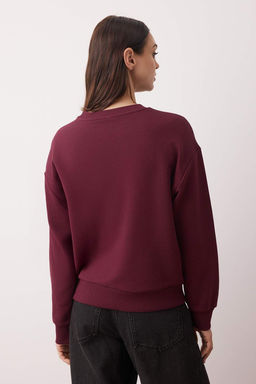 Murdum Kal?n Sardonsuz Oversize/Genis Kesim Bisiklet Yaka Orme Sweatshirt TWOAW26SW00028 - Trendyolmilla фото 4