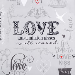 Полотенце кухонное «Этель» Love 40×67 см, 100% хлопок, саржа 190 г/м²