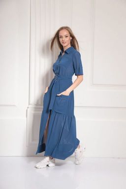 Платье AMORI 9484 синий  фото 2