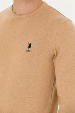 U. S. Polo Assn Мужской базовый свитер песочного меланжа - U.s. polo assn фото 13